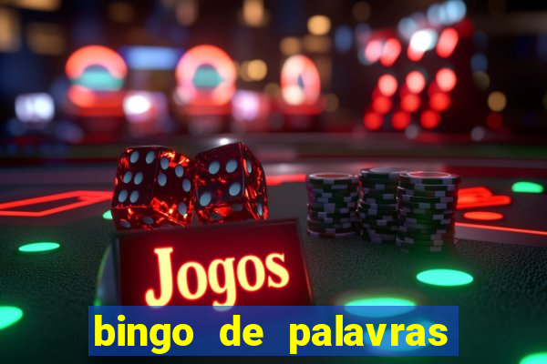 bingo de palavras cha de bebe